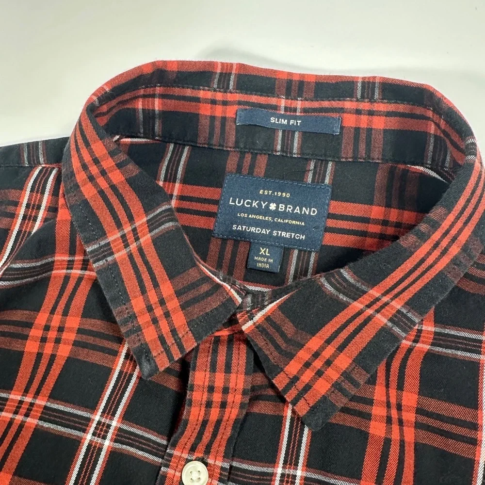 Men’s Lucky Brand Plaid Shirt Size XL​​ - Picture 5 of 6